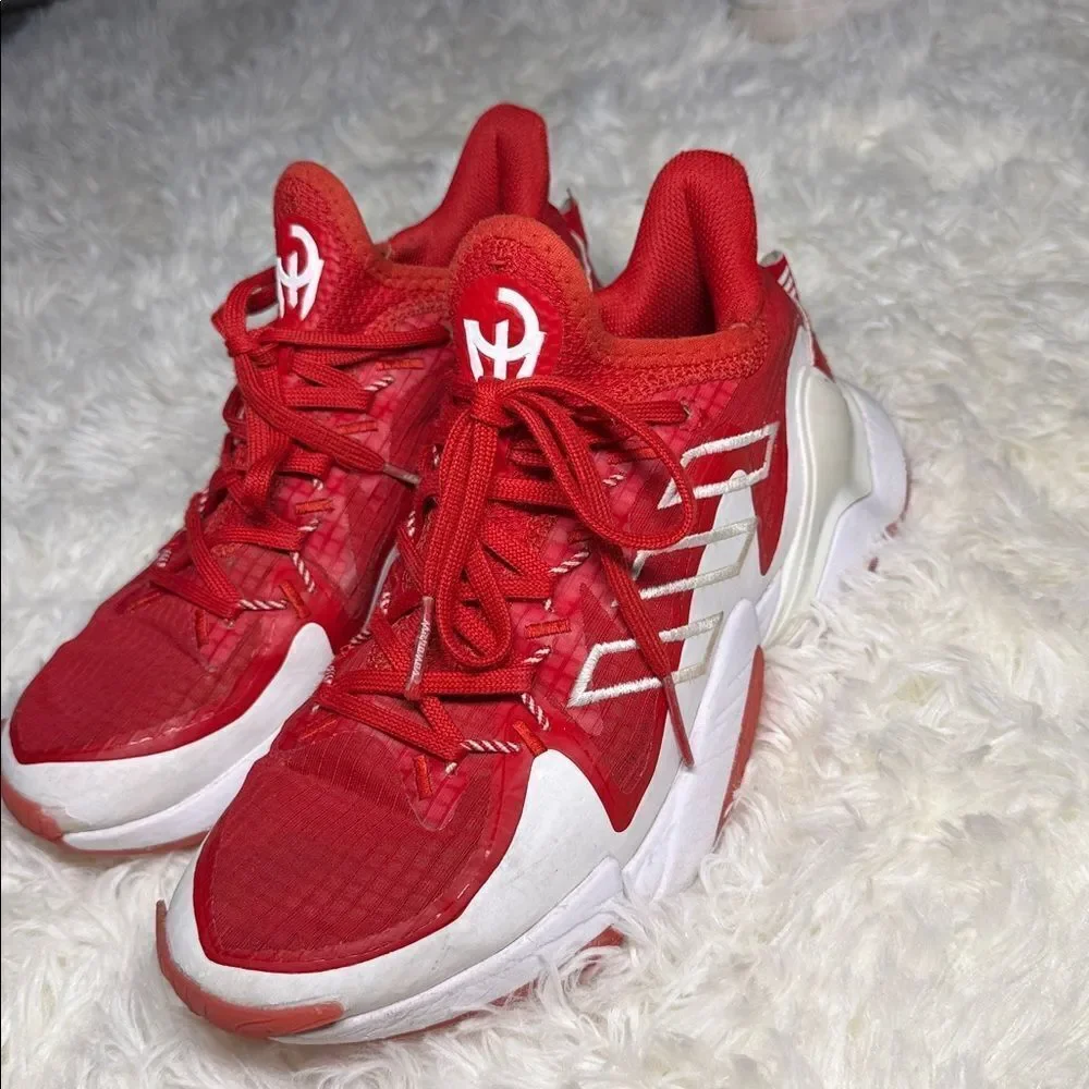 adidas Kids Red and White Sneakers